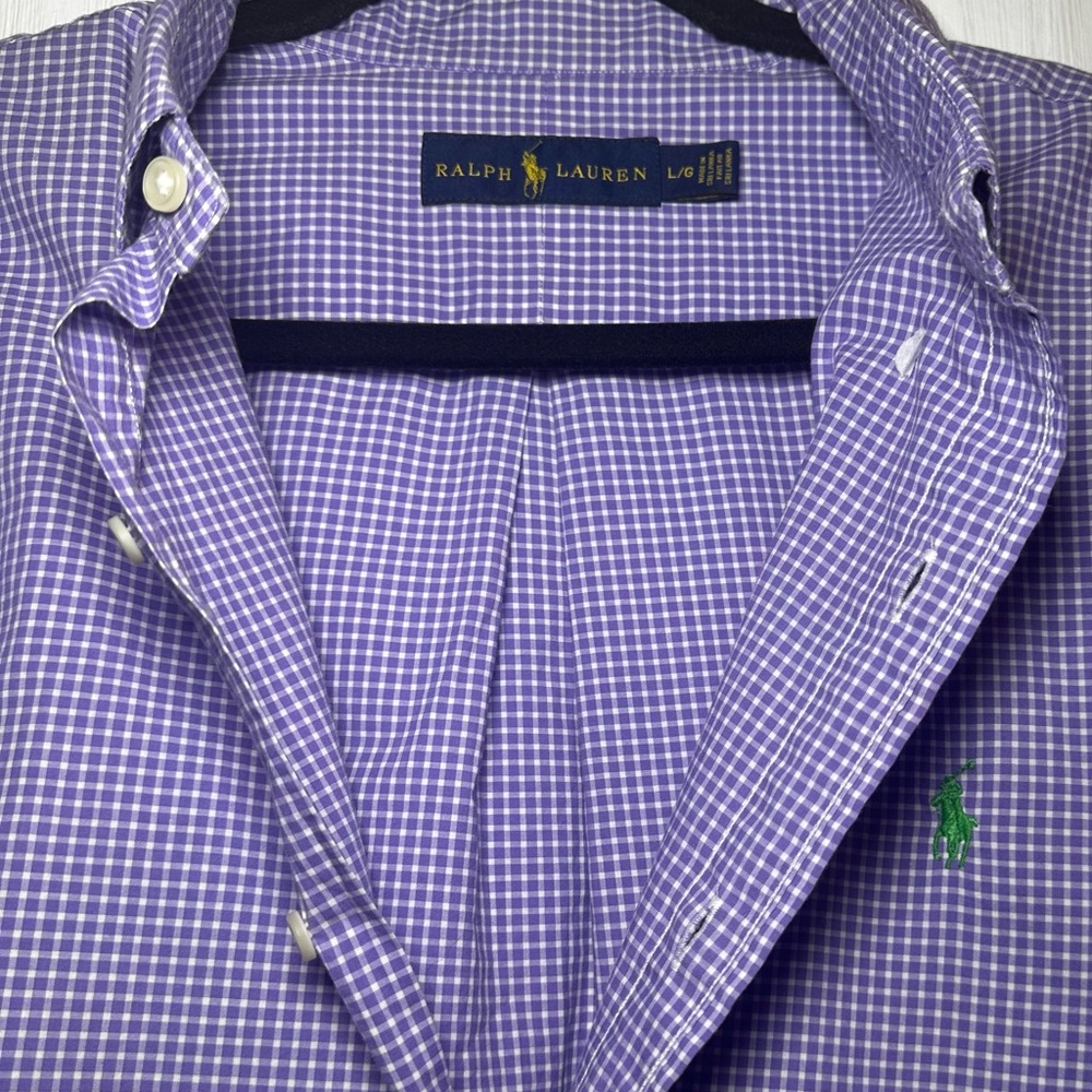 Ralph Lauren Purple and white Men's Shirt